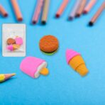 Mix Design Fancy Stylish Colorful Erasers (1 Set 3 Pc Set) - Image 2