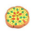 3D Pizza Slice Erasers ?Fun Colorful Stationery for Kids & Adults