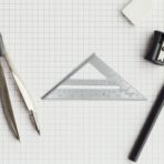 Aluminum Alloy Rafter Square (7-Inch) ?Double Side Scale Triangle Measurement Tool