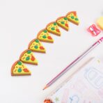 3D Pizza Slice Erasers ?Fun Colorful Stationery for Kids & Adults - Image 3