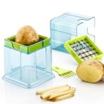 2-in-1 Potato Chipper Slicer, French Fries Maker with Two for Finger Chips, Plastic Kitchen Accessory, Vegetable Fruit Cutter (1 Pc) - Image 2