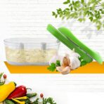 Manual Hand Push Garlic Cutter & Vegetable Chopper (1 pc) - Image 3