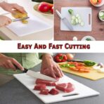 Kitchen Plastic Cutting/Chopping Board Durable, Lightweight, and Easy-to-Clean for Convenient Food Prep - Image 3