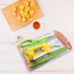 MULTIFUNCTION KITCHEN TOOLS STAINLESS STEEL AND PLASTIC KITCHEN KNIFE AND SCISSOR IDEAL ACCESSORY SET FOR KITCHEN - Image 5