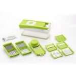 House of Sensation Snowpearl 14-in-1 Quick Dicer ? Multi-Function Kitchen Tool for Fast, Precise Food Prep