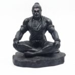 Hanuman Idol for Car Dashboard, Home, Office Desk ?Hanuman Murti for for Pooja, Temple Showpiece, Decoration, Festivals and Gifting. (Golden, 10cm) (with PreInstalled Adhesive)