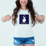 Designer Printed T-Shirt :: Design type - I Purple You - Cloth type : Polyester