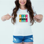 Designer Printed T-Shirt :: Design type - Surf California - Cloth type : Polyester