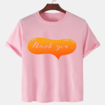 Pink Unisex Cotton Premium Quality Designer Printed T-Shirt