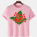 Pink Unisex Polyster Premium Quality Designer Printed T-Shirt