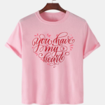 Pink Unisex Cotton Premium Quality Designer Printed T-Shirt