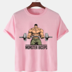 Pink Unisex Cotton Premium Quality Designer Printed T-Shirt