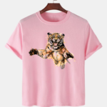 Pink Unisex Cotton Premium Quality Designer Printed T-Shirt