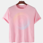 Pink Unisex Cotton Premium Quality Designer Printed T-Shirt
