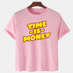 Pink Unisex Cotton Premium Quality Designer Printed T-Shirt