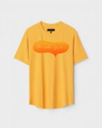 Yellow Unisex Cotton Regular Fit Printed Round Neck T-Shirt