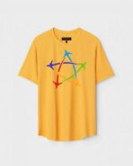 Yellow Unisex Polyster Regular Fit Printed Round Neck T-Shirt