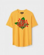 Yellow Unisex Cotton Regular Fit Printed Round Neck T-Shirt