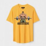Yellow Unisex Polyster Regular Fit Printed Round Neck T-Shirt