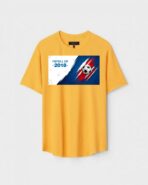 Yellow Unisex Polyster Regular Fit Printed Round Neck T-Shirt