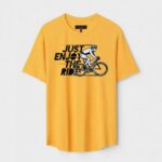 Yellow Unisex Polyster Regular Fit Printed Round Neck T-Shirt
