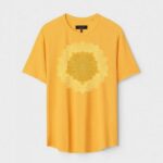 Yellow Unisex Polyster Regular Fit Printed Round Neck T-Shirt