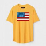 Yellow Unisex Cotton Regular Fit Printed Round Neck T-Shirt