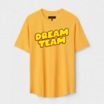 Yellow Unisex Cotton Regular Fit Printed Round Neck T-Shirt