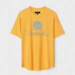 Yellow Unisex Cotton Regular Fit Printed Round Neck T-Shirt