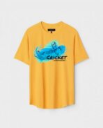 Yellow Unisex Cotton Regular Fit Printed Round Neck T-Shirt