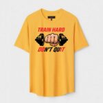Yellow Unisex Cotton Regular Fit Printed Round Neck T-Shirt