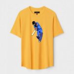 Yellow Unisex Polyster Regular Fit Printed Round Neck T-Shirt