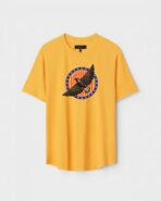 Yellow Unisex Polyster Regular Fit Printed Round Neck T-Shirt