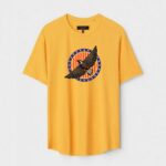 Yellow Unisex Polyster Regular Fit Printed Round Neck T-Shirt