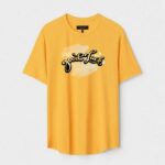 Yellow Unisex Polyster Regular Fit Printed Round Neck T-Shirt