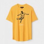 Yellow Unisex Polyster Regular Fit Printed Round Neck T-Shirt
