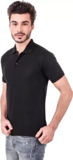One-H Men's Polo Neck Short Sleeve Casual Tshirt Combo of Maroon, Black, Yellow colors (Pack of 3) - Image 4