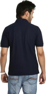 One-H Men's Polo Neck Short Sleeve Casual Tshirt Combo of Dark Blue, Red, Maroon colors (Pack of 3) - Image 2